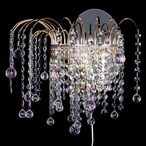 Бра Агата Венеция шар розовая в Магнитогорске Гусь Хрустальный