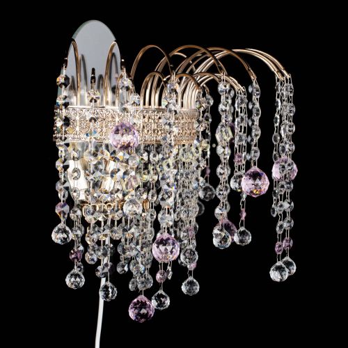 Бра Агата Венеция шар розовая в Магнитогорске Гусь Хрустальный