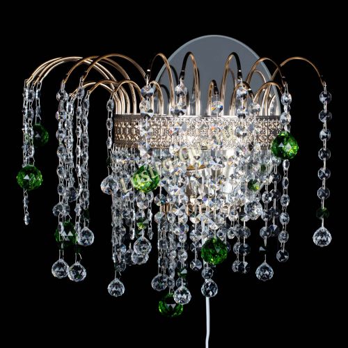 Бра Агата Венеция шар зеленая в Магнитогорске Гусь Хрустальный