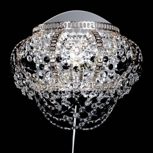 Бра Альфа №1 черная в Магнитогорске Гусь Хрустальный