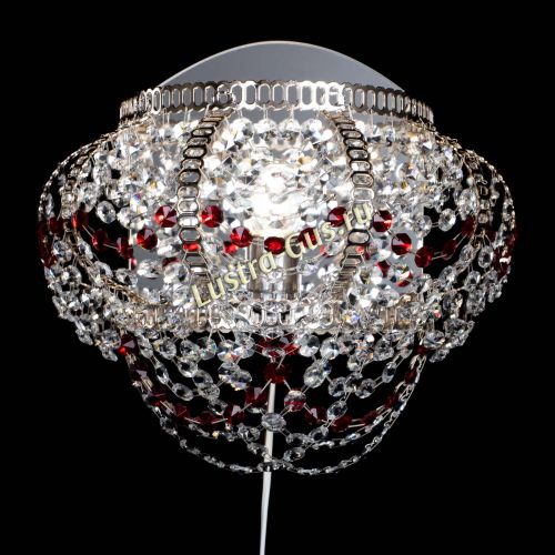 Бра Альфа №1 красная в Магнитогорске Гусь Хрустальный