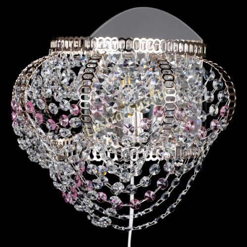 Бра Альфа №1 розовая в Магнитогорске Гусь Хрустальный