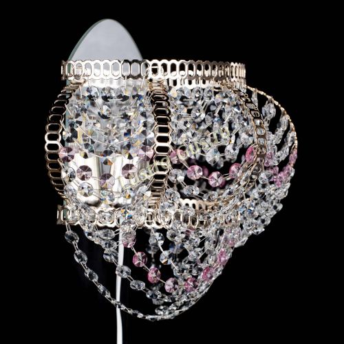 Бра Альфа №1 розовая в Магнитогорске Гусь Хрустальный