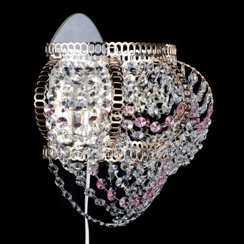 Бра Альфа №1 розовая в Магнитогорске Гусь Хрустальный