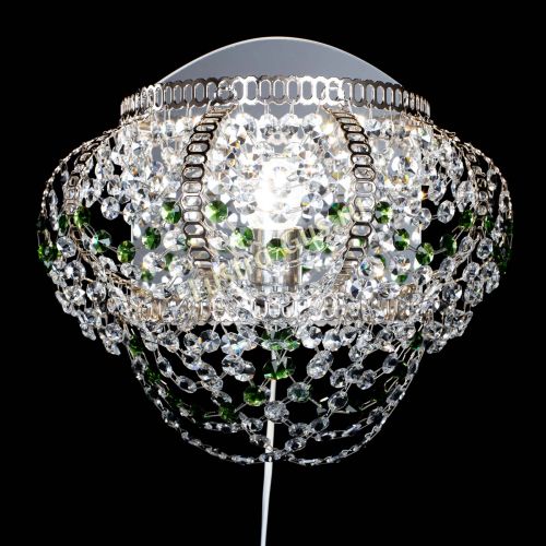 Бра Альфа №1 зеленая в Магнитогорске Гусь Хрустальный