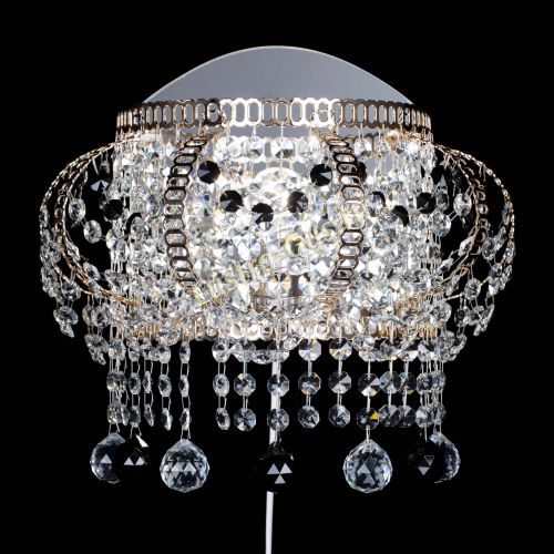 Бра Альфа №2 черная в Магнитогорске Гусь Хрустальный