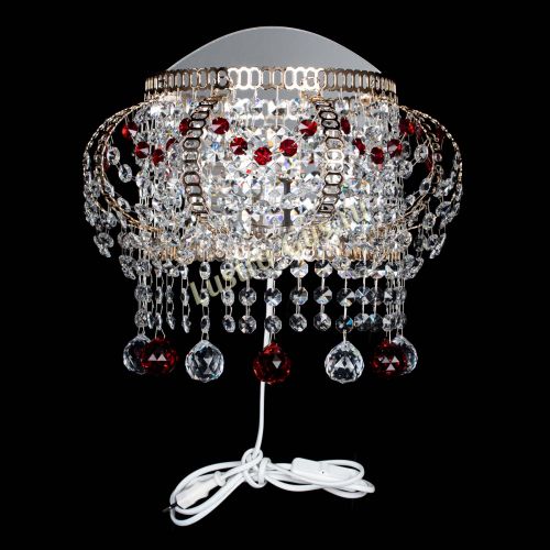 Бра Альфа №2 красная в Магнитогорске Гусь Хрустальный