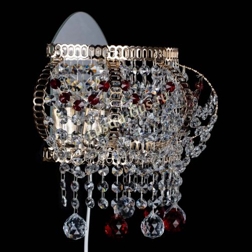 Бра Альфа №2 красная в Магнитогорске Гусь Хрустальный