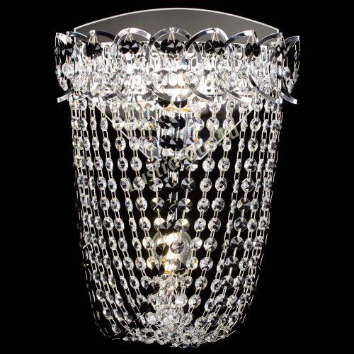 Бра Астра ажур №2 черная в Магнитогорске Гусь Хрустальный