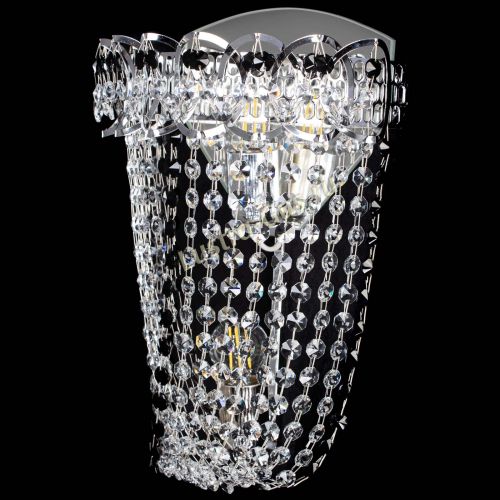 Бра Астра ажур №2 черная в Магнитогорске Гусь Хрустальный