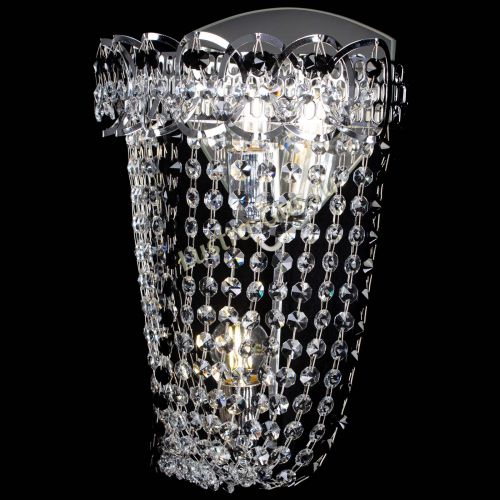 Бра Астра ажур №2 черная в Магнитогорске Гусь Хрустальный