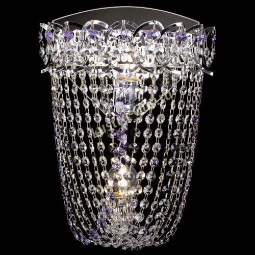 Бра Астра ажур №2 фиолетовая в Магнитогорске Гусь Хрустальный