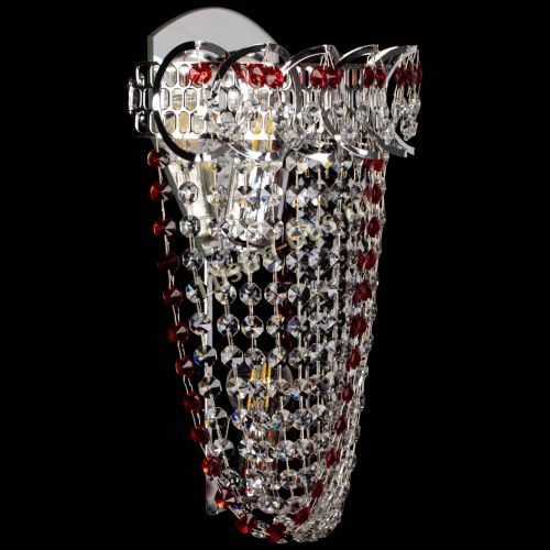 Бра Астра ажур №2 красная в Магнитогорске Гусь Хрустальный