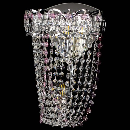 Бра Астра ажур №2 розовая в Магнитогорске Гусь Хрустальный