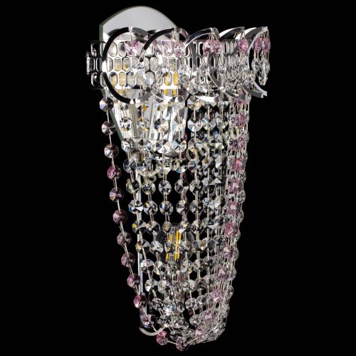 Бра Астра ажур №2 розовая в Магнитогорске Гусь Хрустальный