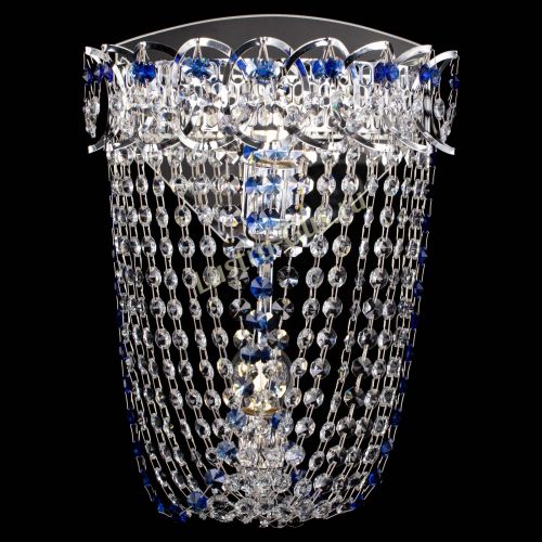 Бра Астра ажур №2 синяя в Магнитогорске Гусь Хрустальный