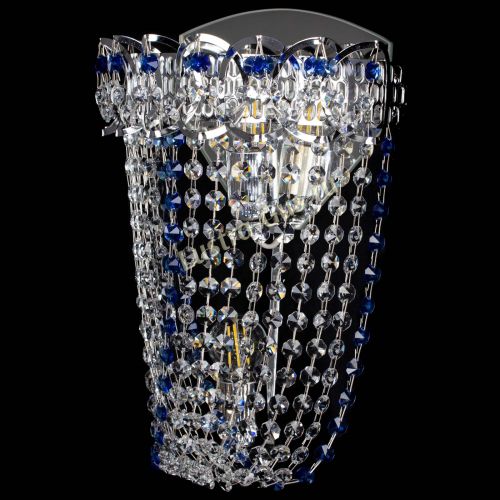 Бра Астра ажур №2 синяя в Магнитогорске Гусь Хрустальный