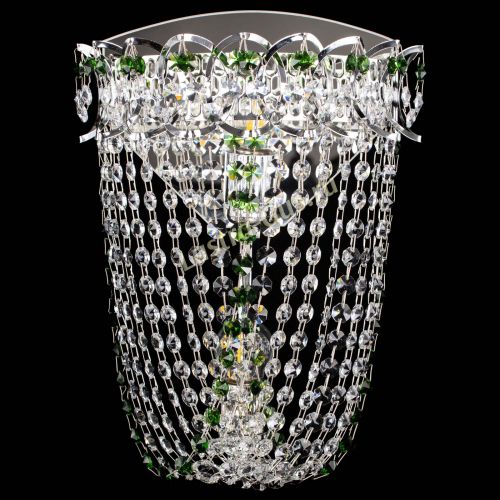 Бра Астра ажур №2 зеленая в Магнитогорске Гусь Хрустальный