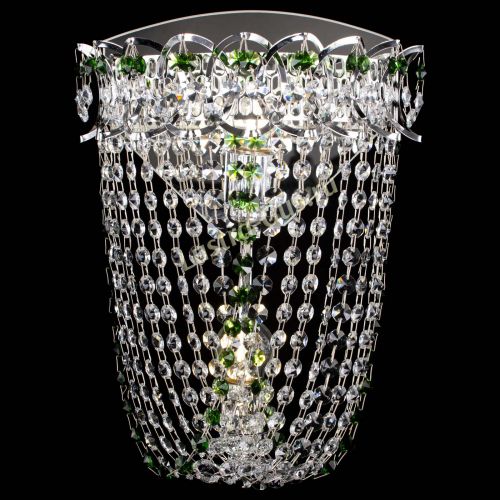 Бра Астра ажур №2 зеленая в Магнитогорске Гусь Хрустальный