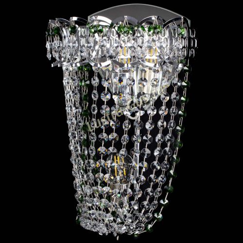 Бра Астра ажур №2 зеленая в Магнитогорске Гусь Хрустальный