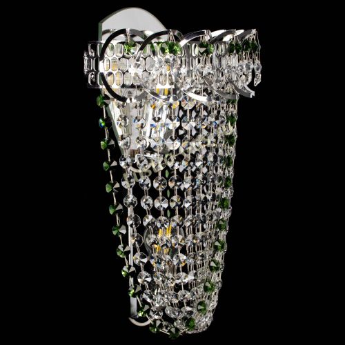 Бра Астра ажур №2 зеленая в Магнитогорске Гусь Хрустальный