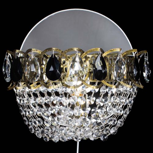 Бра Астра ажур под бронзу черная в Магнитогорске Гусь Хрустальный