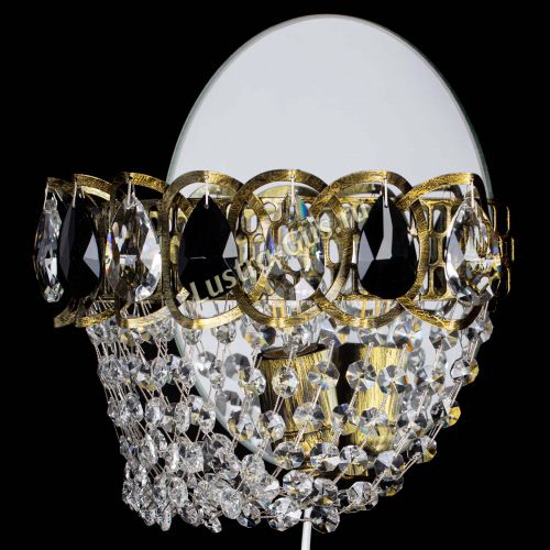 Бра Астра ажур под бронзу черная в Магнитогорске Гусь Хрустальный