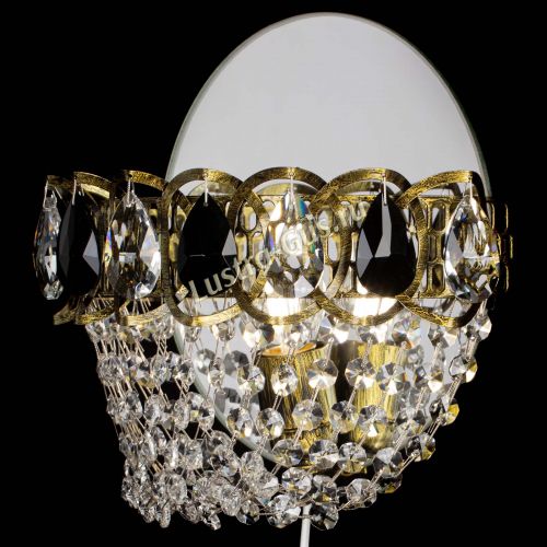 Бра Астра ажур под бронзу черная в Магнитогорске Гусь Хрустальный