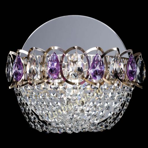 Бра Астра ажур фиолетовая в Магнитогорске Гусь Хрустальный