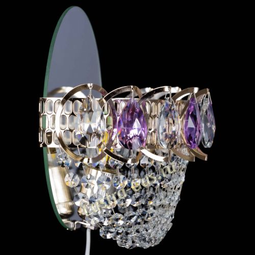 Бра Астра ажур фиолетовая в Магнитогорске Гусь Хрустальный