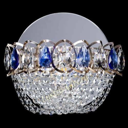 Бра Астра ажур синяя в Магнитогорске Гусь Хрустальный