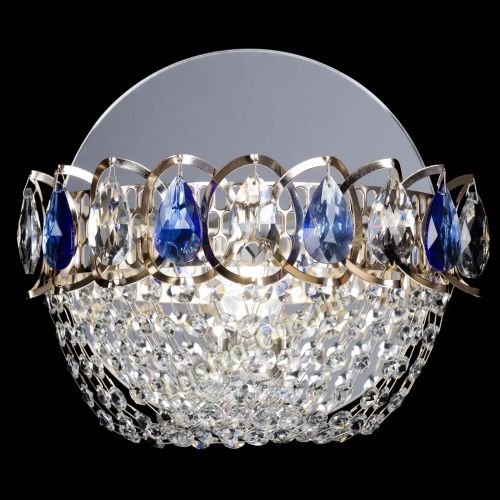 Бра Астра ажур синяя в Магнитогорске Гусь Хрустальный