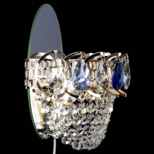 Бра Астра ажур синяя в Магнитогорске Гусь Хрустальный