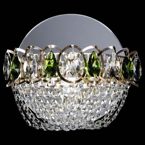 Бра Астра ажур зеленая в Магнитогорске Гусь Хрустальный