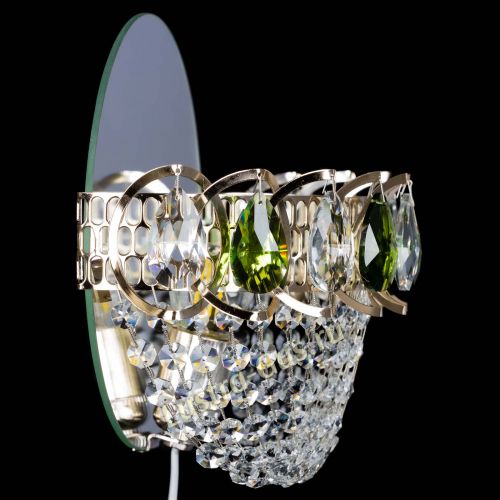 Бра Астра ажур зеленая в Магнитогорске Гусь Хрустальный