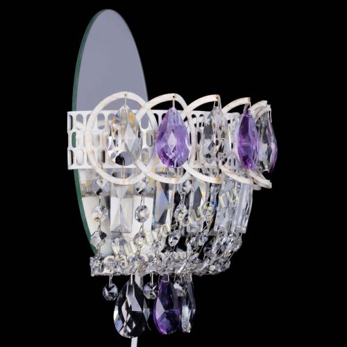 Бра Астра Фиолетовая белая в Магнитогорске Гусь Хрустальный