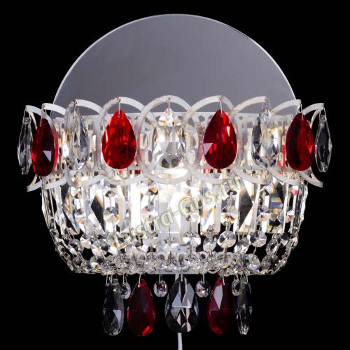 Бра Астра Красная белая  в Магнитогорске Гусь Хрустальный