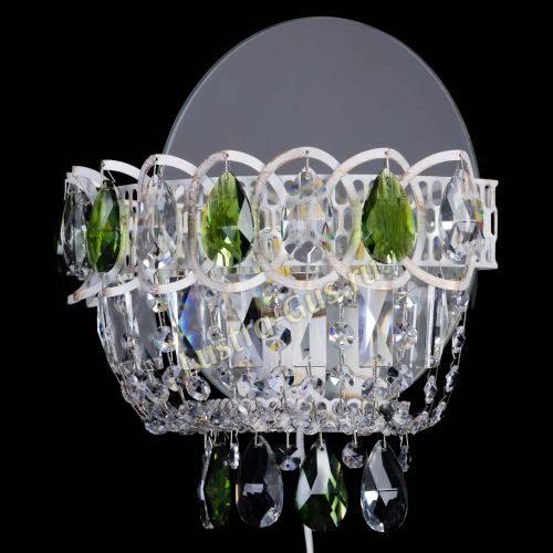 Бра Астра Зеленая белая в Магнитогорске Гусь Хрустальный