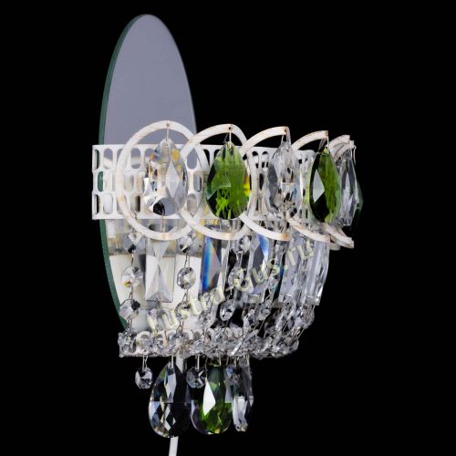 Бра Астра Зеленая белая в Магнитогорске Гусь Хрустальный