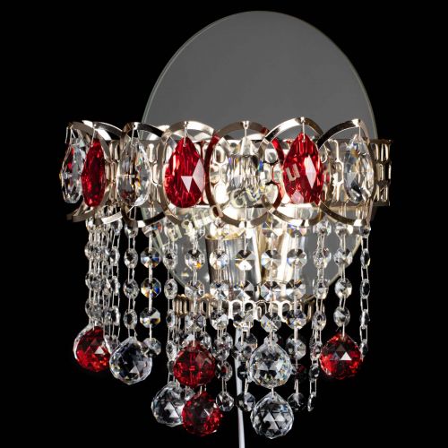 Бра Астра Капель шар 30 Красная в Магнитогорске Гусь Хрустальный