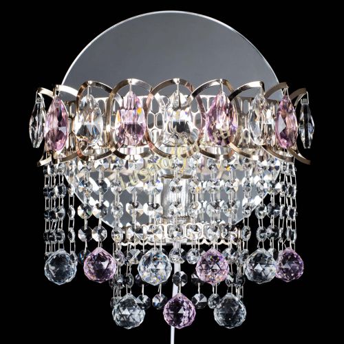 Бра Астра Капель шар 30 Розовая в Магнитогорске Гусь Хрустальный