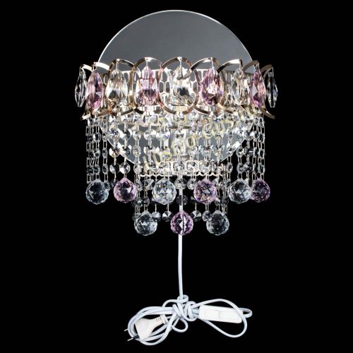 Бра Астра Капель шар 30 Розовая в Магнитогорске Гусь Хрустальный