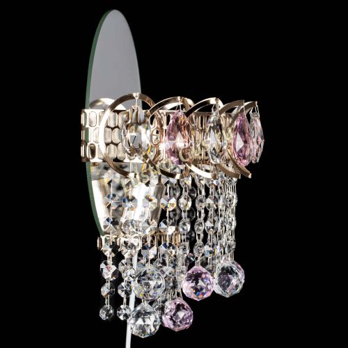 Бра Астра Капель шар 30 Розовая в Магнитогорске Гусь Хрустальный