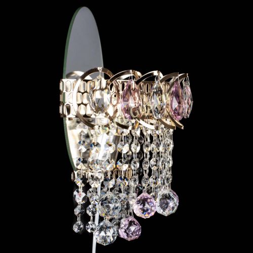 Бра Астра Капель шар 30 Розовая в Магнитогорске Гусь Хрустальный