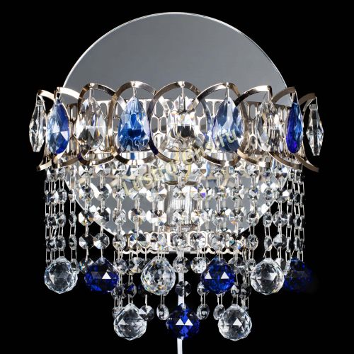 Бра Астра Капель шар 30 Синяя в Магнитогорске Гусь Хрустальный