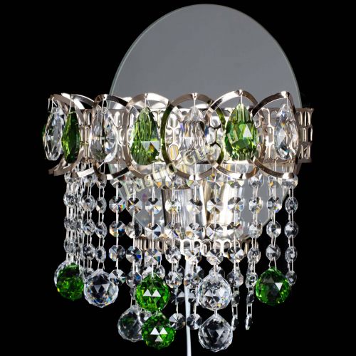 Бра Астра Капель шар 30 Зеленая в Магнитогорске Гусь Хрустальный