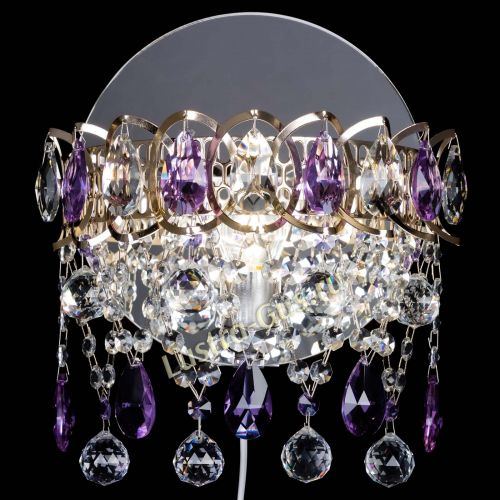 Бра Астра Паутинка фиолетовая в Магнитогорске Гусь Хрустальный