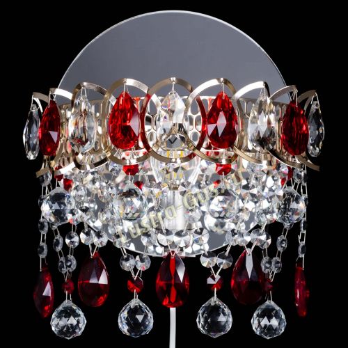 Бра Астра Паутинка красная в Магнитогорске Гусь Хрустальный