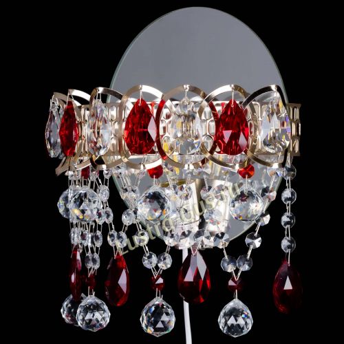 Бра Астра Паутинка красная в Магнитогорске Гусь Хрустальный