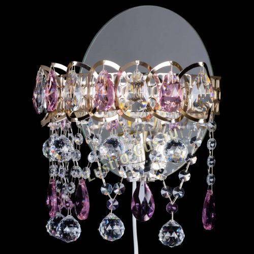 Бра Астра Паутинка розовая в Магнитогорске Гусь Хрустальный